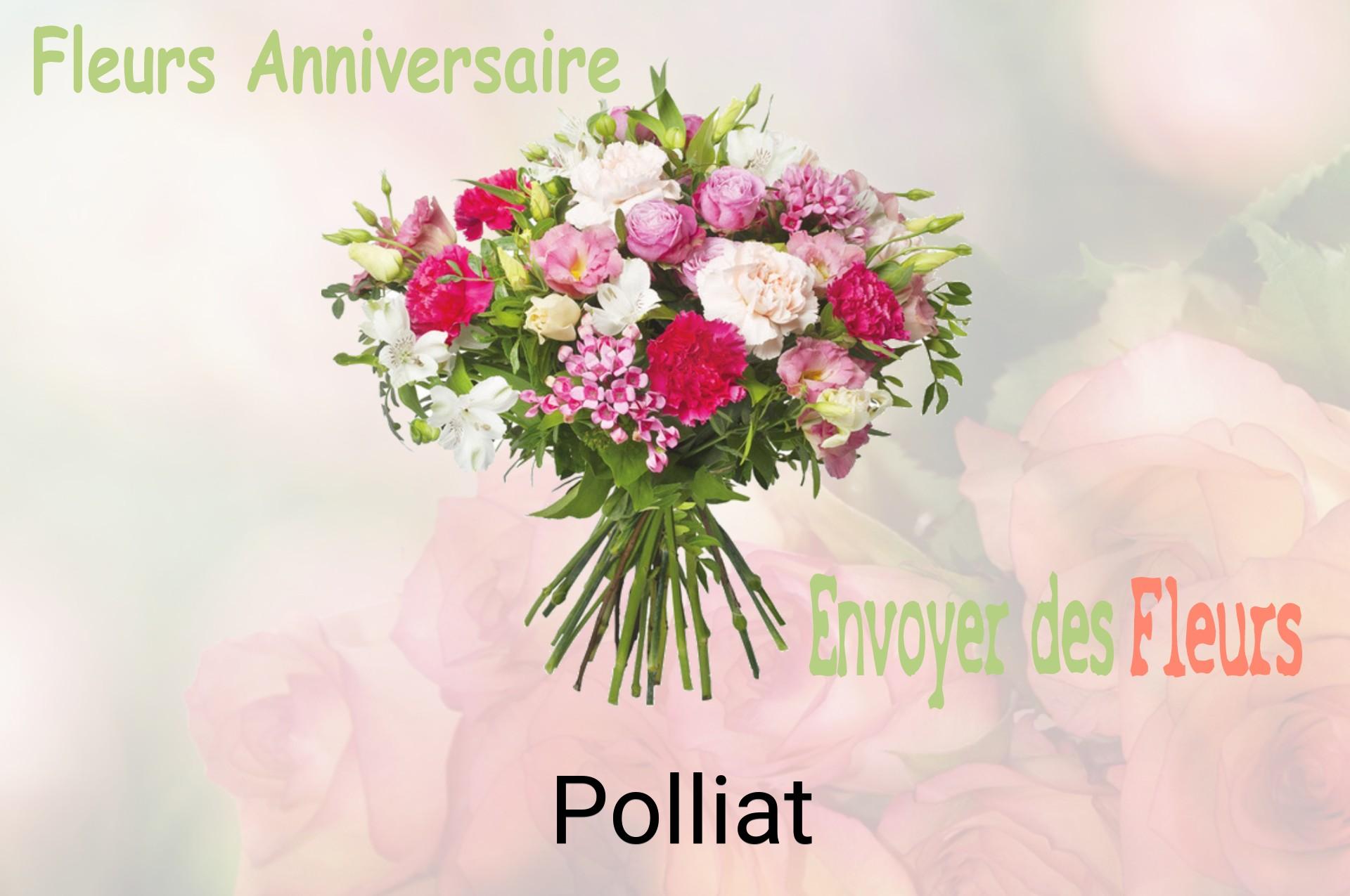 Bouquet de fleurs d’anniversaire livré à Polliat